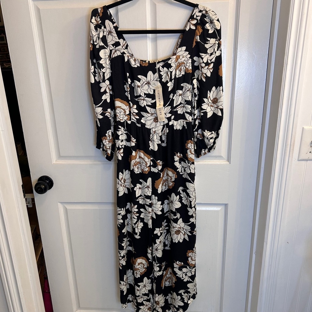 Women's Saltwater Luxe Jumpsuit , Floral, S, Black